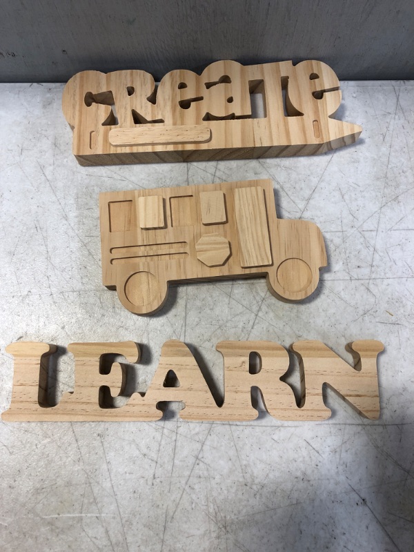 Photo 1 of 3 Count Wood Lettering Signs 