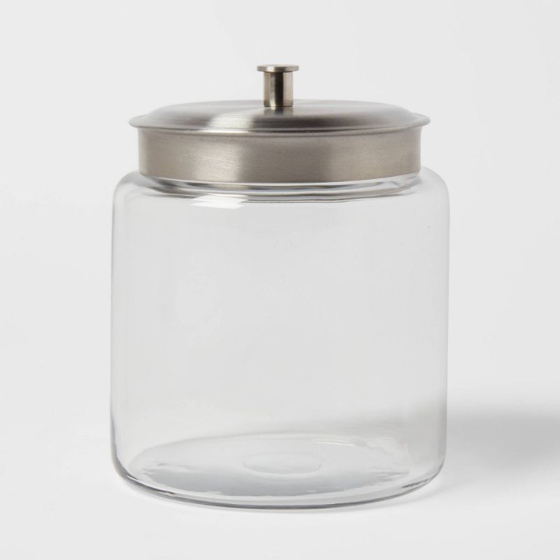 Photo 1 of 96oz Glass Jar and Metal Lid - Threshold™
