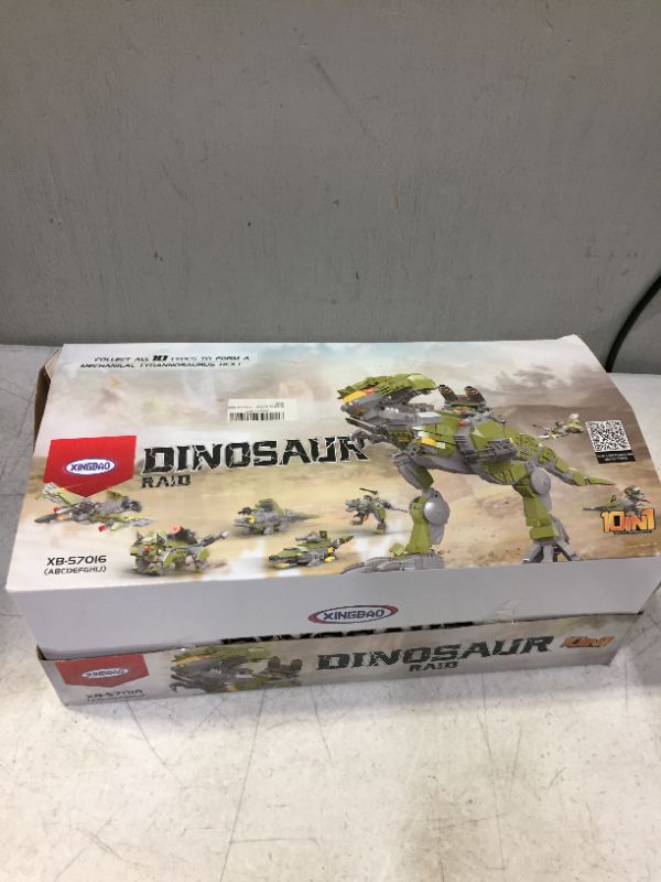 Photo 2 of DreamCity Dinosaur Building Block (1159 Pcs), Dinosaur Building Kit 10 in 1 Building Dinosaur Toys Big T-Rex Dinosaur Building Blocks Set for Kids Aged 6 7 8 9 10 Years Old (FACTORY SEALED)
