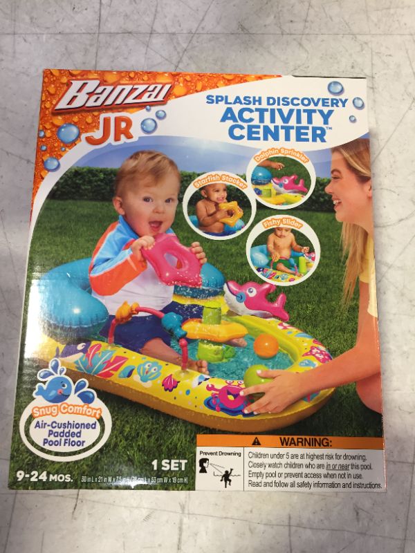 Photo 2 of BANZAI Jr. Splash Discovery Activity Center Water Play Set - 9-24 Months (FACTORY SEALED)
