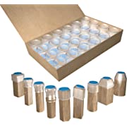 Photo 1 of 24Packs Chair Leg Floor Protectors for Hardwood Floors, Kelodo Clear Round TPE Chair Leg Caps for Chair Feets, Chair Leg Covers for Protecting Floor from Scratches & Noise(M/Blue Clear) FACTORY SEALED
