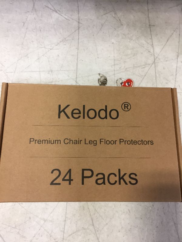 Photo 2 of 24Packs Chair Leg Floor Protectors for Hardwood Floors, Kelodo Clear Round TPE Chair Leg Caps for Chair Feets, Chair Leg Covers for Protecting Floor from Scratches & Noise(M/Blue Clear) FACTORY SEALED
