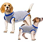 Photo 1 of Dog Recovery Suit, Surgical Pet After Surgery Wear Shirts, Professional Pet Recovery Shirt for Male Female Dog, Anti-Licking for Post Surgery, Alternative Abdominal Wound Anxiety Care
LARGE