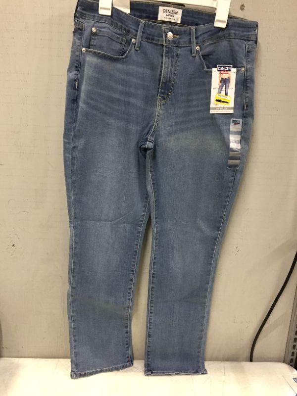 Photo 2 of DENIZEN from Levi's Women's Mid-Rise Slim Jeans - Good Vibes 8 LONG