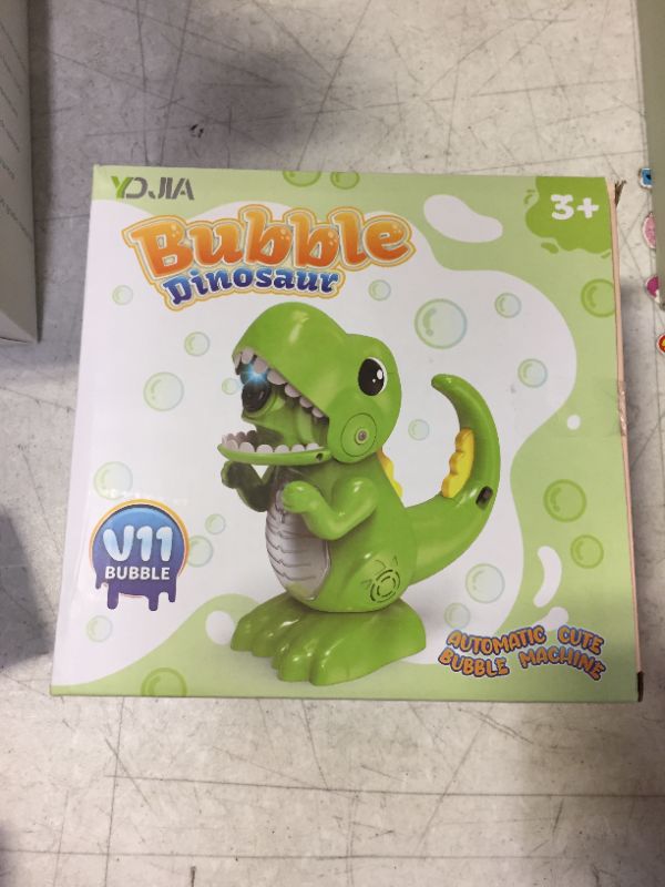 Photo 2 of Dinosaur Bubble Machine for Toddlers,Bubble Maker,Bubble Blower with Music and Lights, Automatic Bubble Machine for Kids.for Party,Wedding,Indoor Outdoor Activities.Birthday Gift
FACTORY SEALED