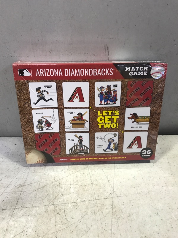 Photo 2 of YouTheFan MLB Arizona Diamondbacks Licensed Memory Match Game * FACTORY SEALED 
