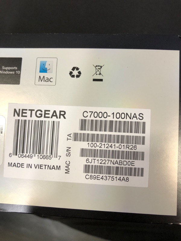 Photo 5 of Netgear AC1900 Nighthawk Dual-Band Cable Modem Router