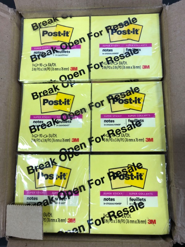 Photo 1 of Sticky Notes 3 X 3 Post-It Multi-Colored 60 pads total