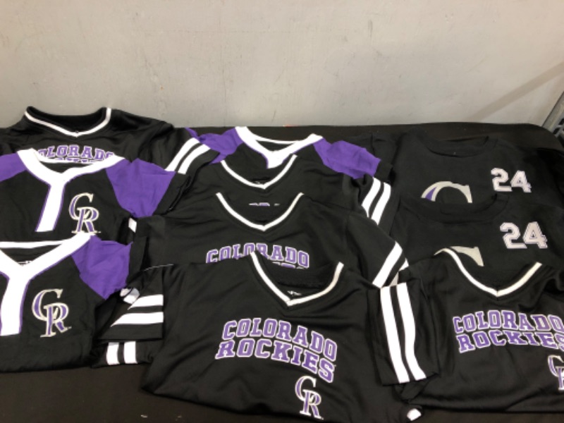 Photo 1 of 10 colorado rockies t-shirts, various kids sizes