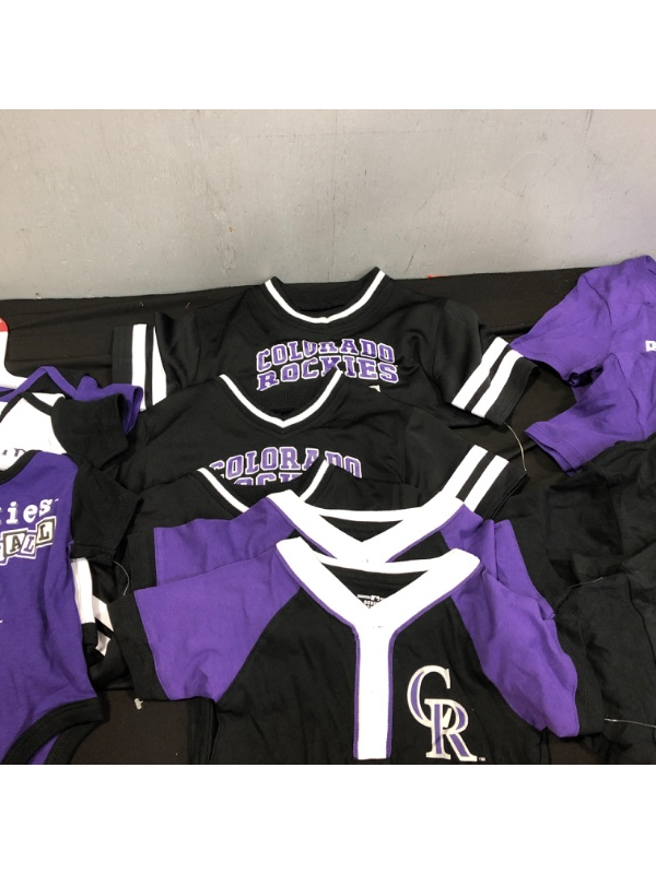 Photo 1 of 10 colorado rockies kids t-shirts, various sizes