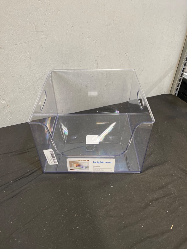 Photo 2 of 12" x 12" x 8" All Purpose Open Front Storage Bin - Brightroom™
CLEAR