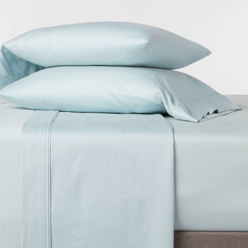 Photo 2 of 400 Thread Count Solid Performance Sheet Set - Threshold™
QUEEN
LIGHT BLUE


