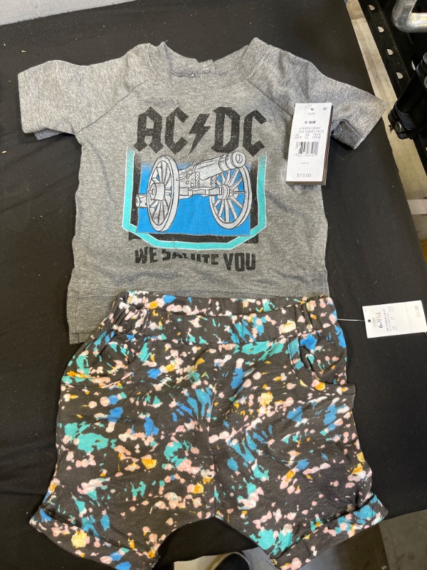 Photo 2 of Baby Boys' Epic Rights ACDC Top and Bottom Set -
SIZE 6-9M
GRAY