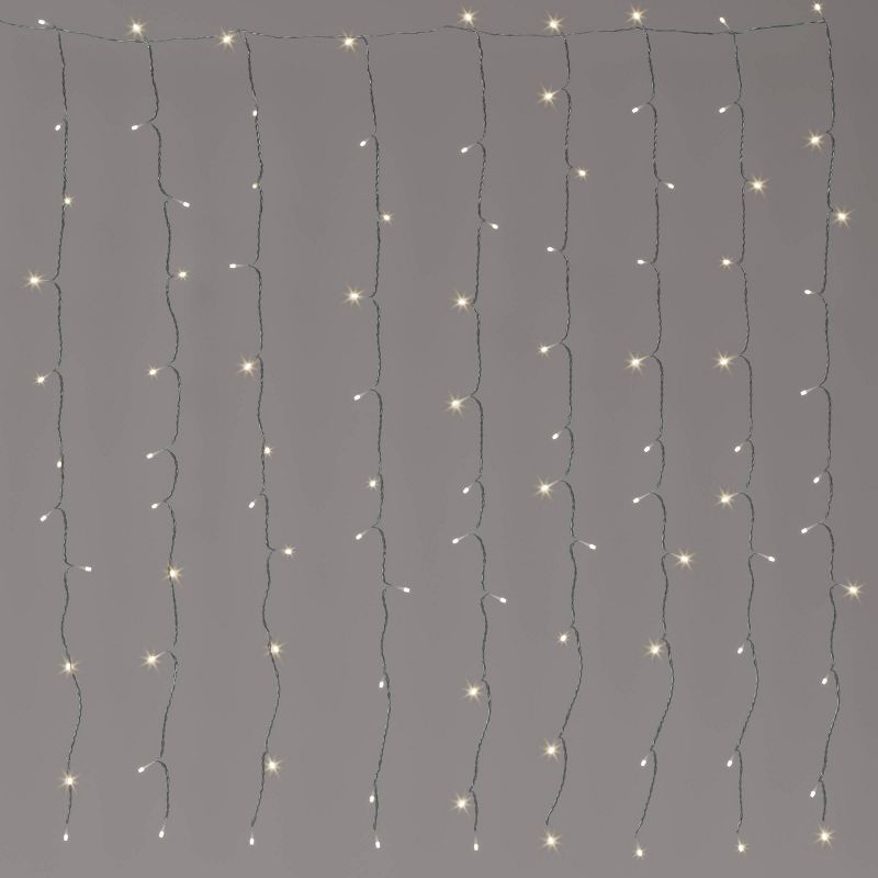 Photo 1 of 100ltr LED Plug-in Curtain String Lights with Clips - Room Essentials™

