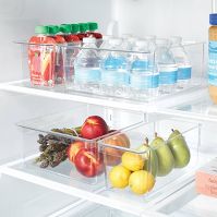 Photo 1 of 4pc Fridge & Pantry Bin Storage Set Clear - Brightroom™

