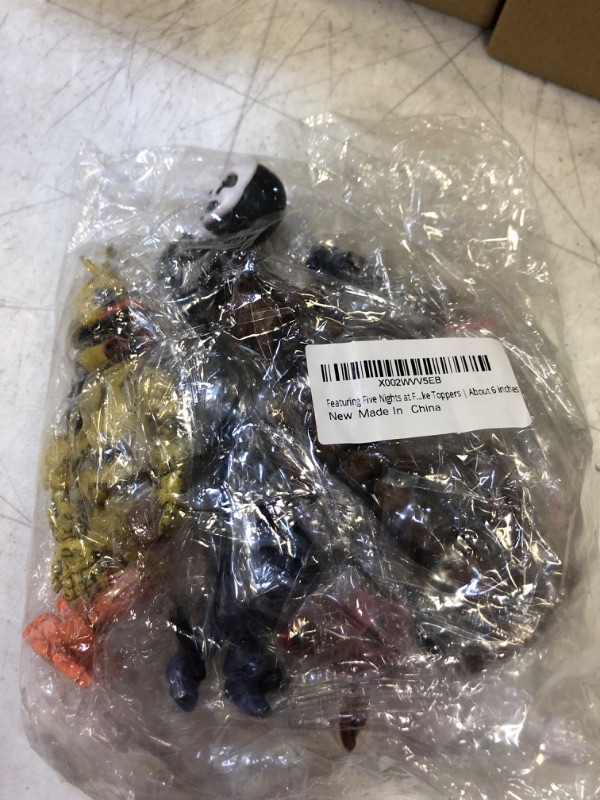 Photo 2 of 6 Pcs five nights at freddy's cake toppers figures Toys set for the five nights at freddy's party supplies
