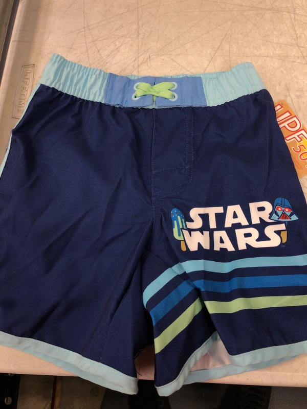 Photo 2 of Boys' Star Wars Swim Trunks - - Disney Store. SIZE 4 

