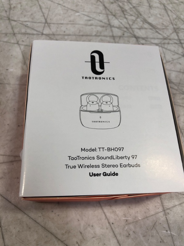 Photo 1 of TaoTronics Soundliberty 97 True Wireless Earphones Black In Ear Mic 