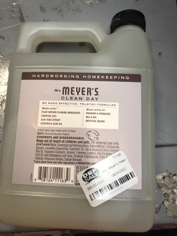 Photo 3 of  Mrs. Meyer's Clean Day Lavender Liquid Hand Soap Refill - 33 fl oz