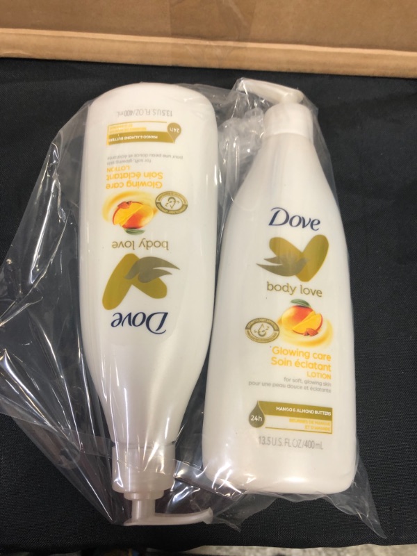 Photo 3 of  Dove Body Love Glowing Care Body Lotion For Women Mango & Almond Butter Hydrate -- Pack of 2 --