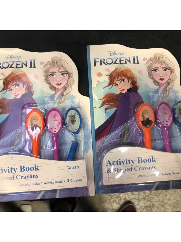 Photo 2 of Disney Frozen II Activity Pad with Character Crayons  -- Comes with 2 Books -