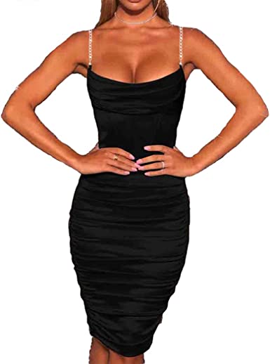 Photo 1 of EVILD Spaghetti Strap Cocktail Bodycon Dress---SIZE L