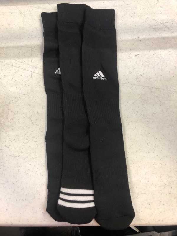 Photo 2 of adidas Unisex Rivalry Field OTC Socks (2-Pair)----SIZE M---MISSING ONE SOCK