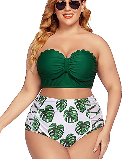 Photo 1 of Avidlove Swimsuit for Women High Waisted Bikini Tummy Control 2 Piece Swimwear---SIZE 3XL