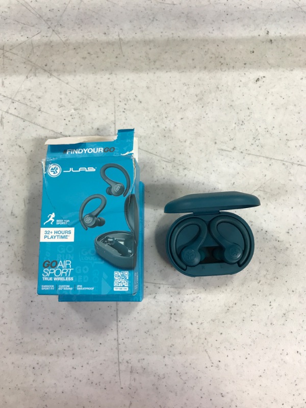 Photo 2 of JLab Go Air Sport True Wireless Bluetooth Headphones-----UNABLE TO TEST