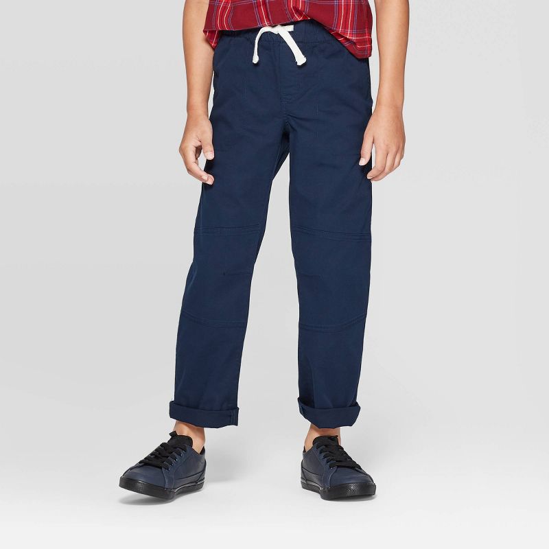 Photo 1 of Boys' Stretch Straight Fit Pull-On Woven Pants - Cat & Jack-----SIZE 8