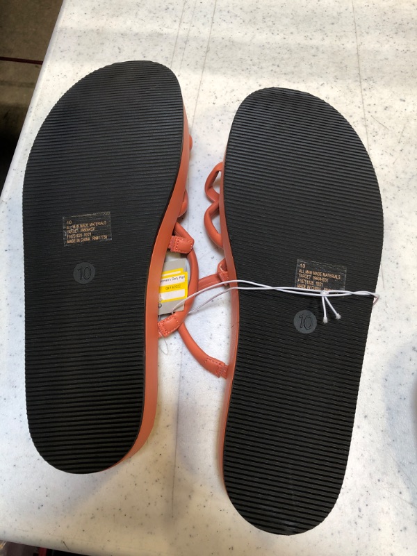 Photo 1 of A NEW DAY WOMENS SANDALS CORAL PINK
SIZE 10