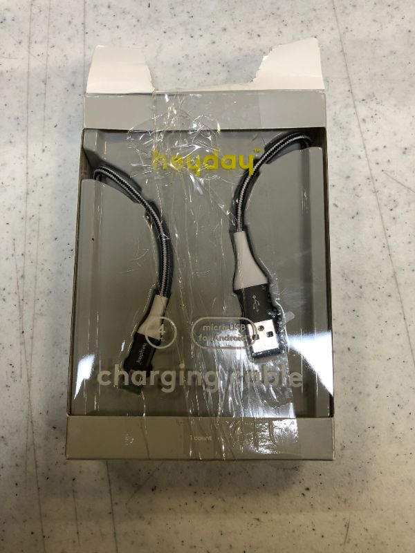Photo 2 of heyday™ Micro USB to USB-A Braided Cable 4 FT