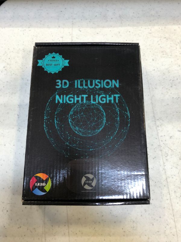 Photo 3 of 3D Optical Illusion Night Light - 7 LED Color Changing Lamp - Cool Soft Light Safe for Kids - Solution for Nightmares - Circus Dolphin