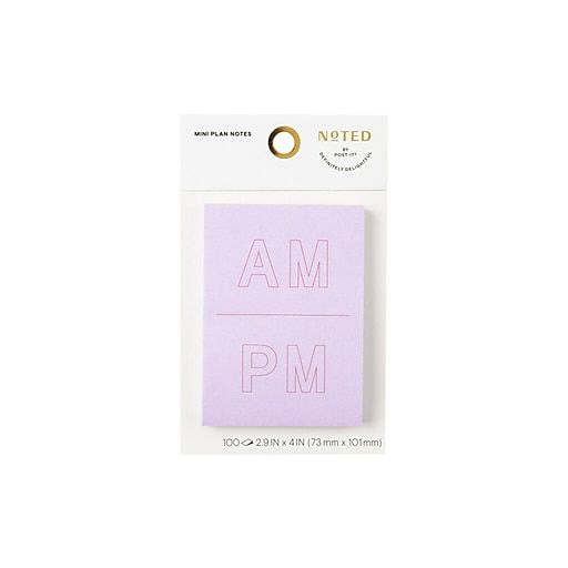 Photo 1 of Post-it Mini Plan AM/PM Notes 2.9"x4" Lilac- 5 PACK
