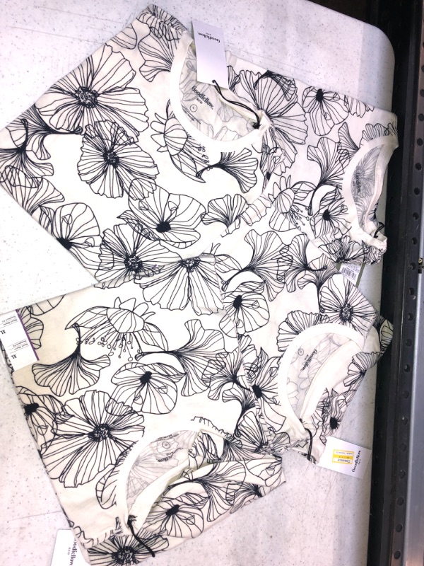 Photo 2 of 4 COUNT Men's Short Sleeve T-Shirt - Goodfellow & Co™ Off-White/Floral Print SIZE XL