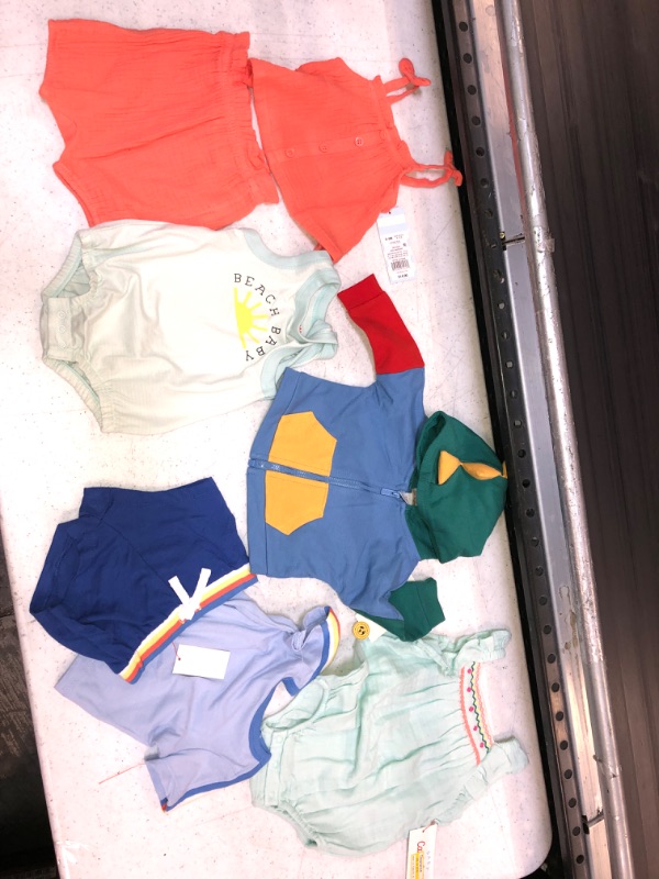 Photo 1 of BABY GIRL / BOY CLOTHES LOT , ALL SIZE 0-3M, 7PCS