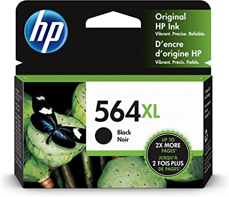 Photo 1 of Original HP 564XL Black High-yield Ink | Works with DeskJet 3500; OfficeJet 4620; PhotoSmart B8550, C6300, D5400, D7560, 5510, 5520, 6510, 6520, 7510, 7520, Plus, Premium, eStation Series | CN684WN
