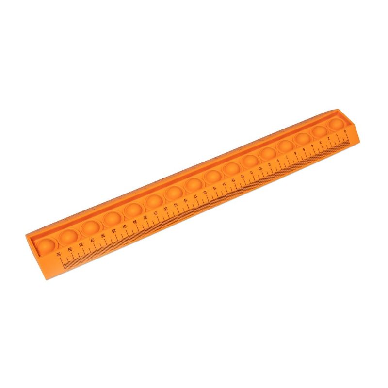 Photo 1 of 12" Plastic Fashion Ruler Orange - up & up™ 3 PACK 
