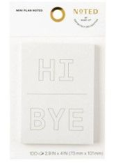 Photo 1 of Post-it Mini Plan Hi/Bye Notes 2.9"x4" Gray
(2 packs)
