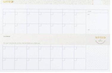 Photo 1 of Undated Post-it Desk Calendar Pad White