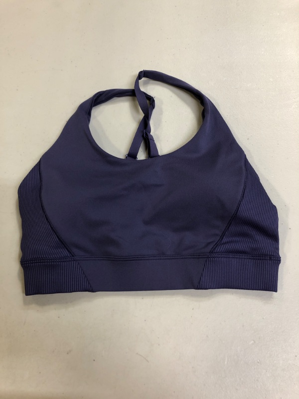Photo 2 of XS - Womens Light Support Contour Flex Ribbed Bra - All in Motion - Purple
