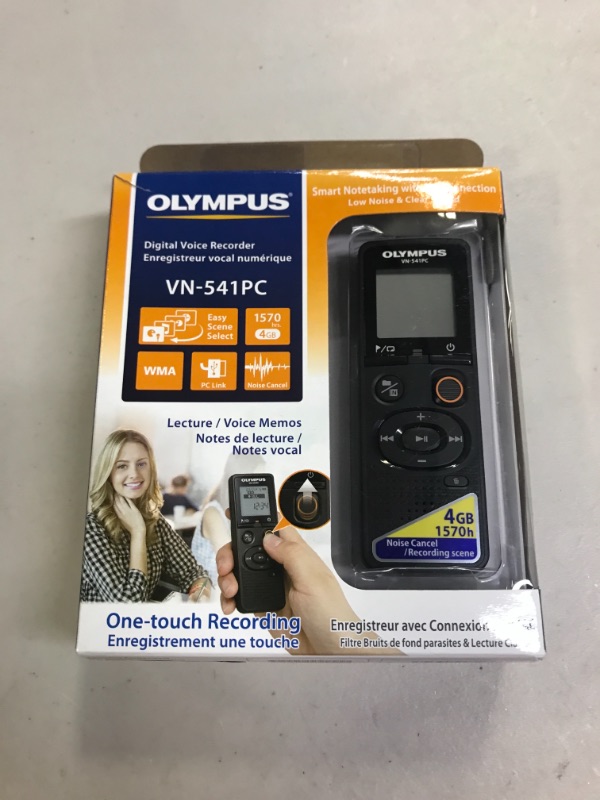 Photo 1 of Olympus Voice Recorder - Black (VN-541 PC)

