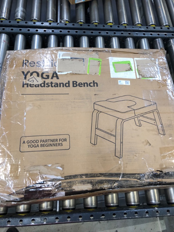 Photo 3 of ****MAJOR DAMAGE TO PACKAGING****Restrial Life Yoga Headstand Bench- Stand Yoga Chair for Family