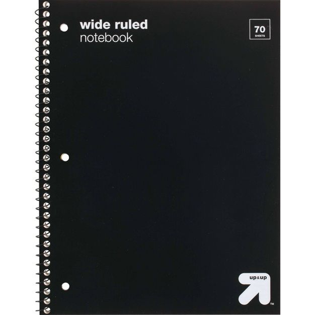 Photo 1 of ****2 PACK MISC COLOR****Wide Ruled 1 Subject Flexible Plastic Cover Spiral Notebook 