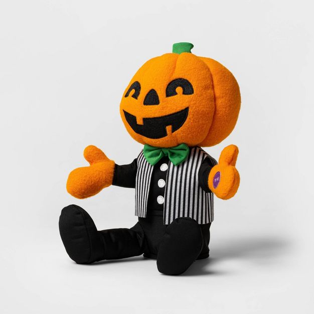 Photo 1 of Animated Dancing Plush Pumpkin Halloween Decorative Prop - Hyde & EEK! Boutique