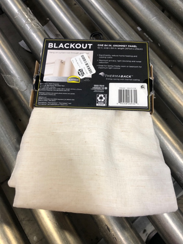 Photo 3 of 1pc Blackout Windsor Curtain Panel - Eclipse