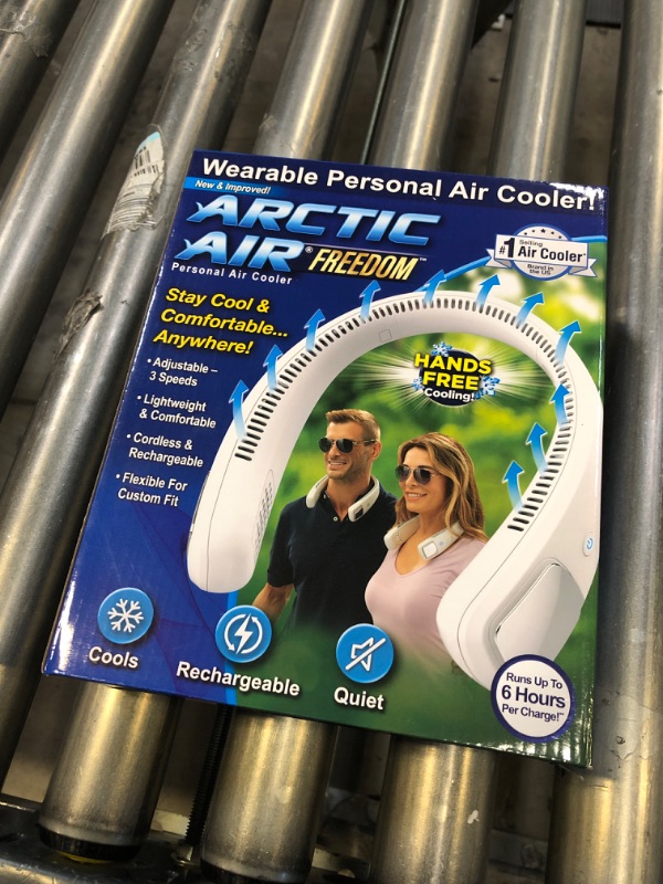 Photo 1 of Arctic Air Freedom Personal Air Cooler - Portable 3-Speed Neck Fan, Hands-Free Wearable Design, Lightweight, Cordless And Rechargeable
