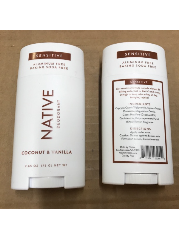 Photo 2 of 2 pcs Sensitive Deodorant Coconut Vanilla