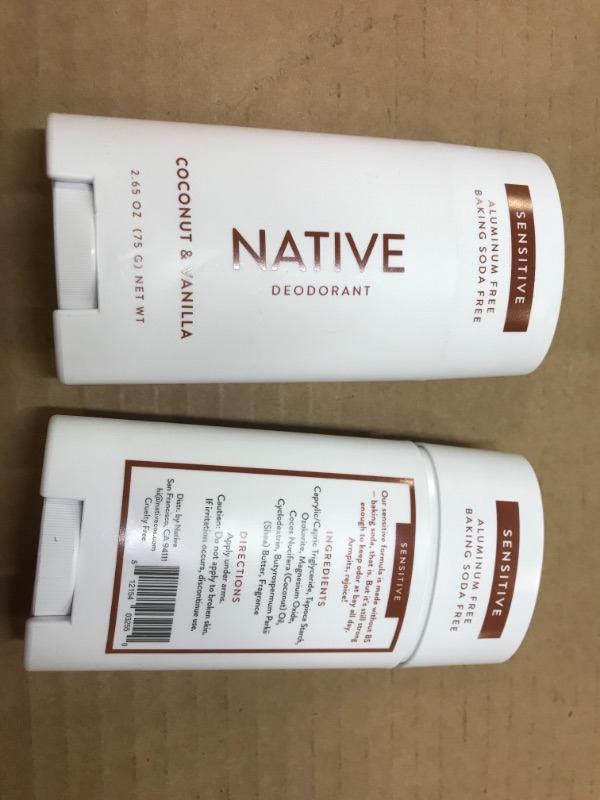 Photo 2 of 2 pack Sensitive Deodorant Coconut Vanilla
