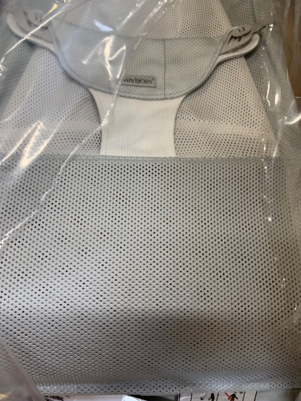 Photo 5 of BabyBjörn Bouncer Balance Soft, Light Gray Frame, Mesh, Silver/White, Box Packaging Damaged, Item is New

